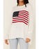 Show Me Your Mumu Women's Woodsy American Flag Knit Sweater, White, hi-res