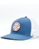 Brixton Men's Crest Circle Logo Patch Crossover MP Mesh-Back Ball Cap , Blue, hi-res