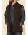 Image #4 - Cody James Core Men's Brown Wrightwood Zip Front Vest - Tall , , hi-res