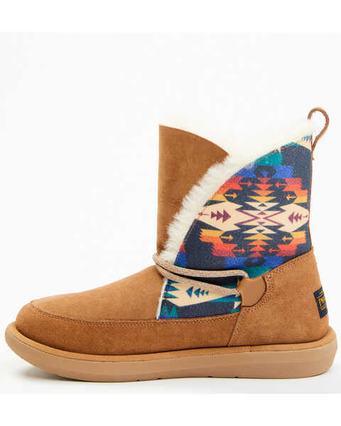 Image #3 - Pendleton Women's Tie-Back Casual Western Boots - Round Toe, Chestnut, hi-res