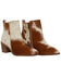 Image #1 - Myra Bag Women's Proton Fashion Booties - Round Toe , Brown, hi-res