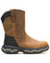Image #2 - Wolverine Men's Alpha Infinity System Pull-On CarbonMax® Wellington Work Boots - Composite Toe, Dark Brown, hi-res