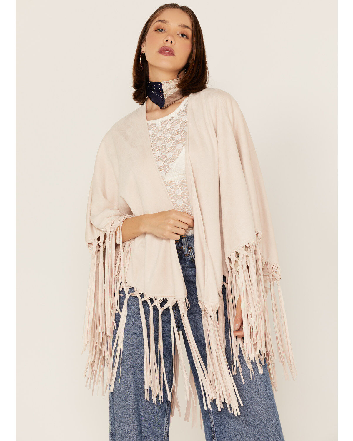 Image #1 - Tasha Polizzi Women's Sierra Shawl, Ivory, hi-res