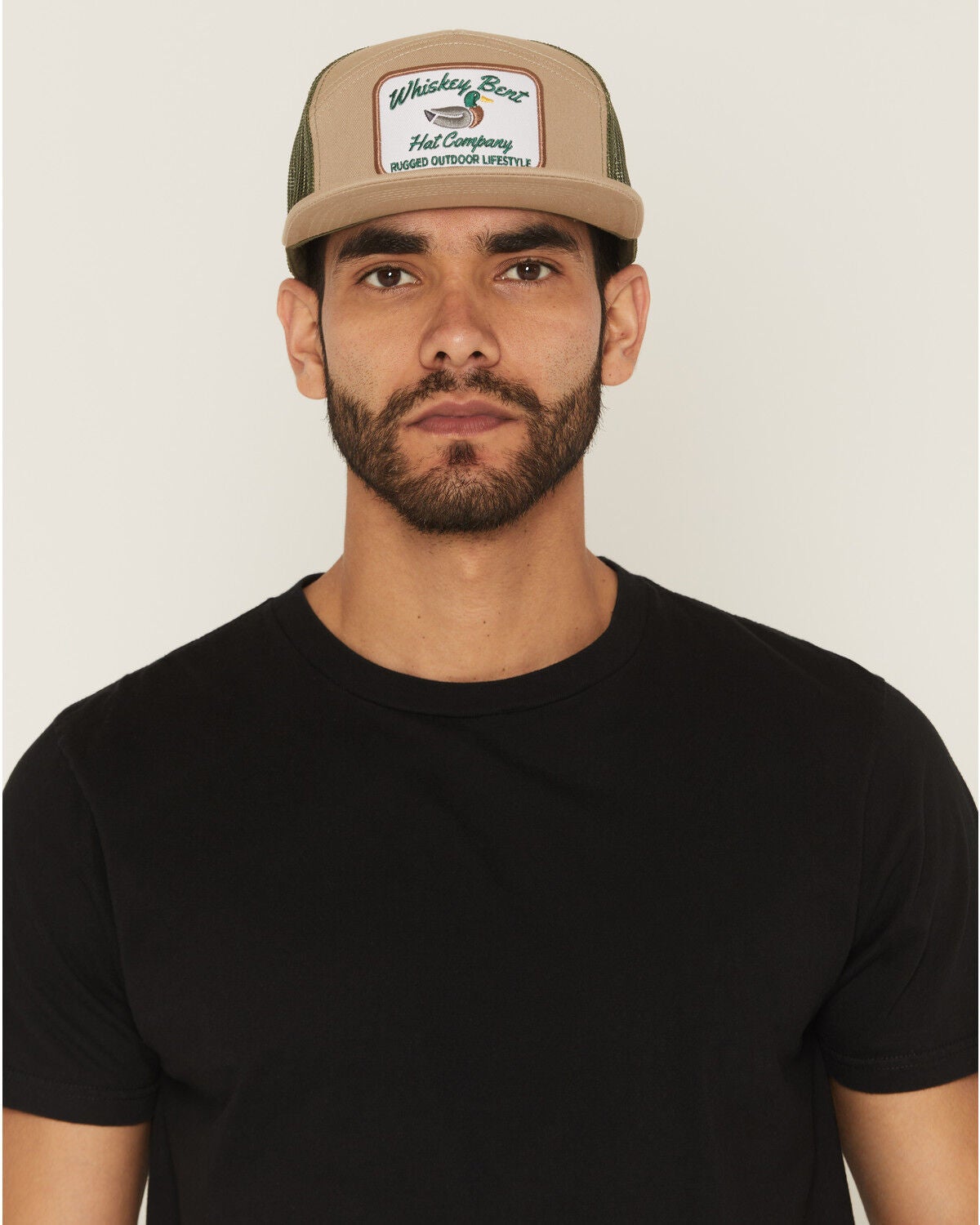 Image #1 - Whiskey Bent Men's Green Head Ball Cap, Tan, hi-res