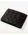 Cody James Men's Exotic Ostrich Leather Bifold Wallet, Black, hi-res