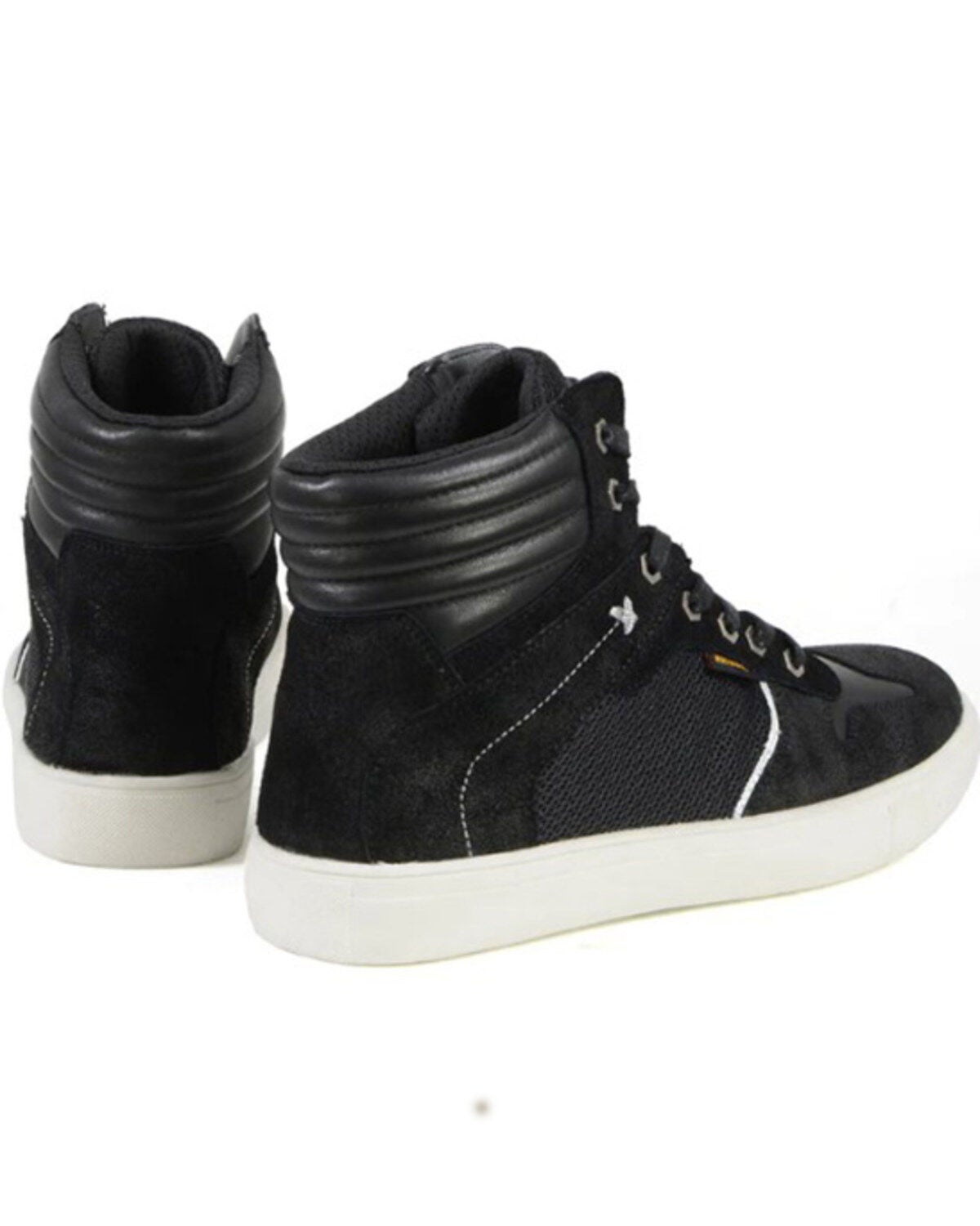 Image #2 - Milwaukee Leather Men's Reinforced Street Riding Waterproof Shoes Round Toe - Extended Sizes, Black, hi-res