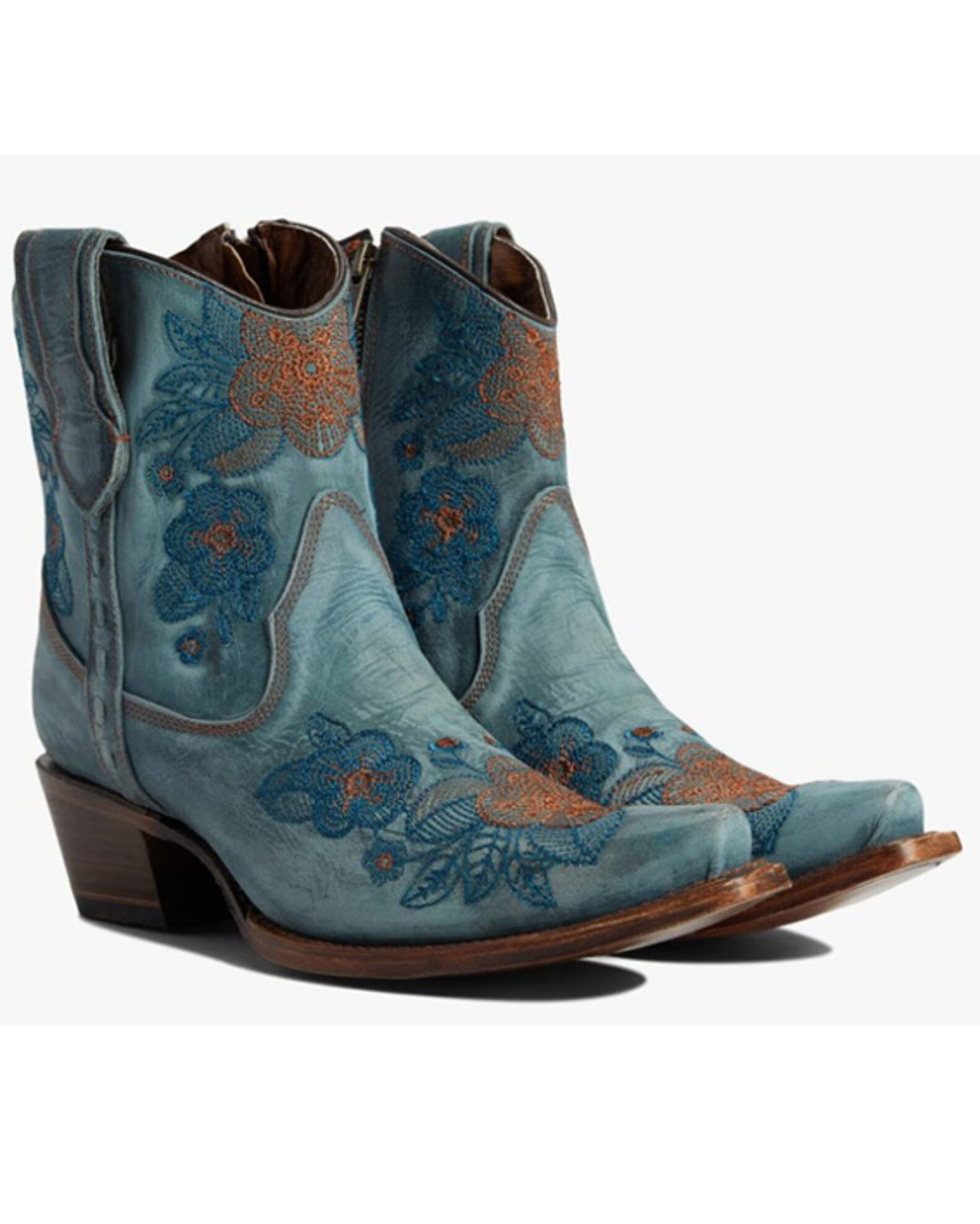 Women's embroidered ankle boots outlet