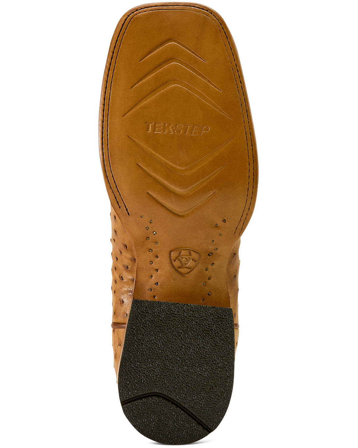 Image #7 - Ariat Men's Classic Cash Exotic Ostrich Western Boots - Broad Square Toe, Tan, hi-res