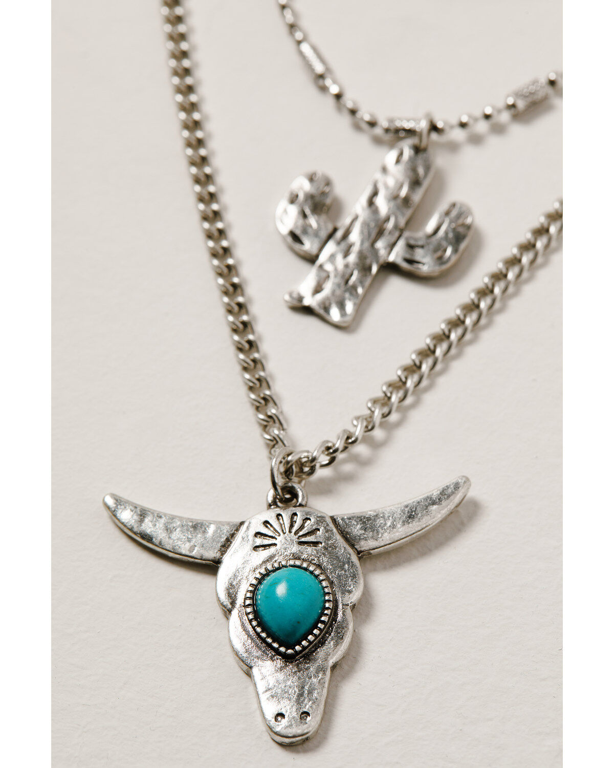 Image #2 - Shyanne Women's Wild Soul Layered Multi Charm Jewelry Set -2 Piece, Silver, hi-res