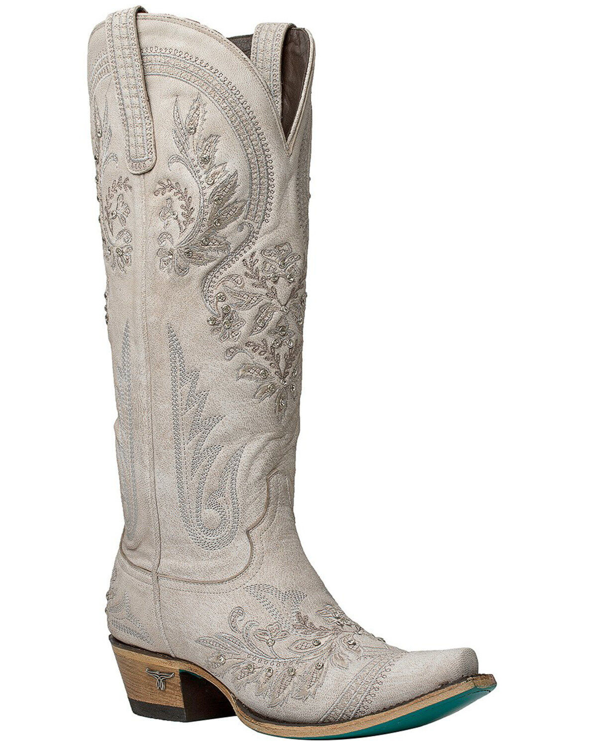 white lace cowboy boots