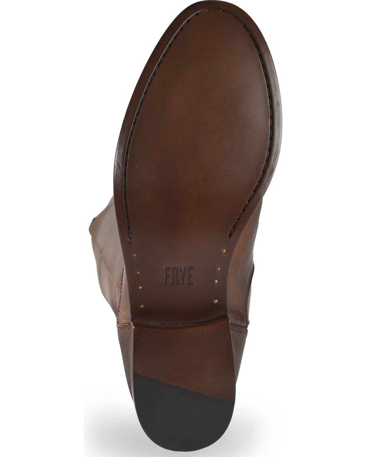 Image #5 - Frye Women's Chocolate Melissa Stud Back Zip Boots - Round Toe, Chocolate, hi-res