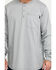 Image #4 - Hawx Men's FR Long Sleeve Pocket Henley Work Shirt, Medium Grey, hi-res