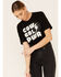 Ali Dee Women's Cowgirl Power Graphic Tee , Black, hi-res