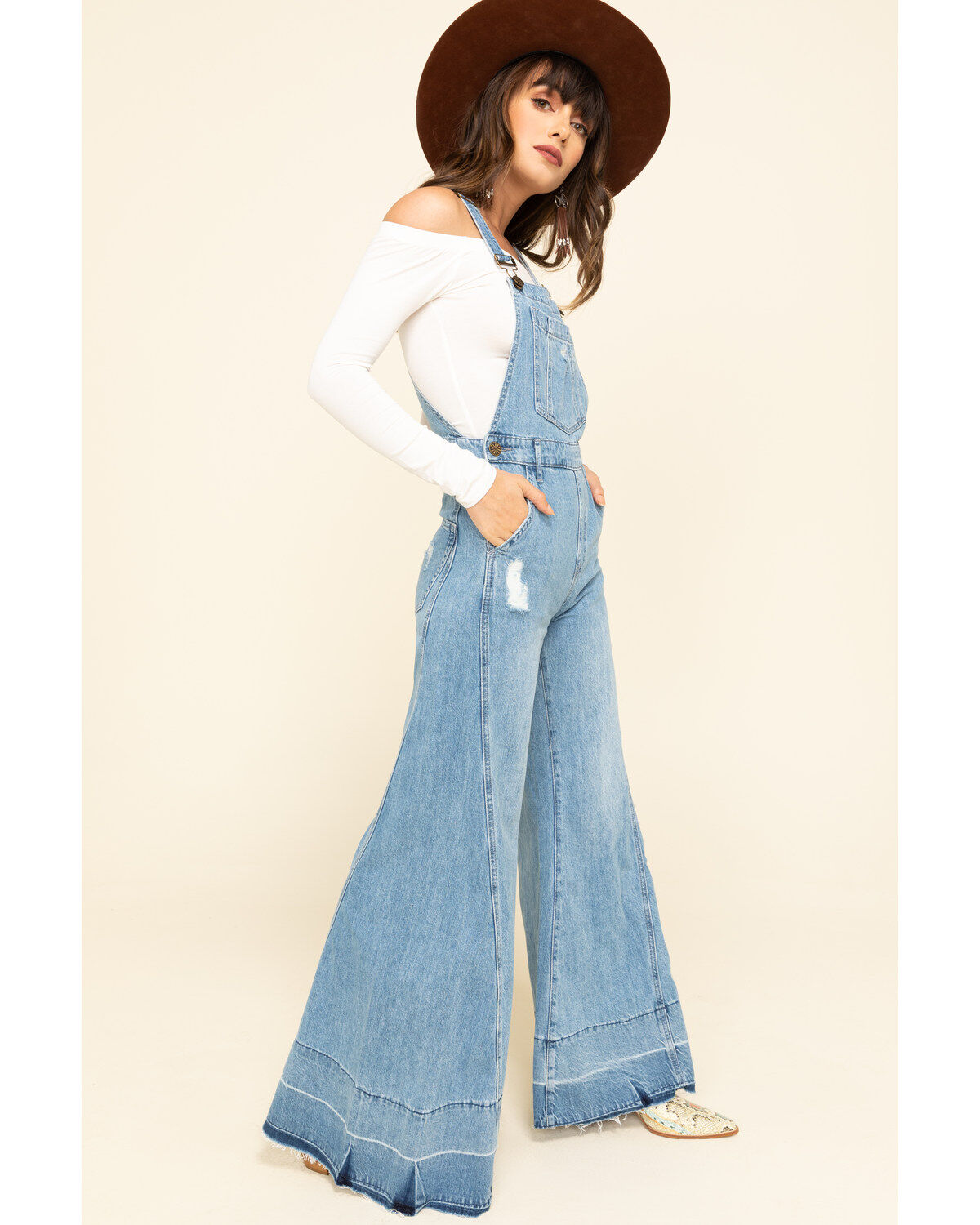 Image #3 - Show Me Your Mumu Women's Carolina Blue San Fran Overalls, , hi-res