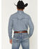 Image #4 - RANK 45&reg; Men's Twisted Geo Print Long Sleeve Snap Performance Western Shirt, Blue, hi-res