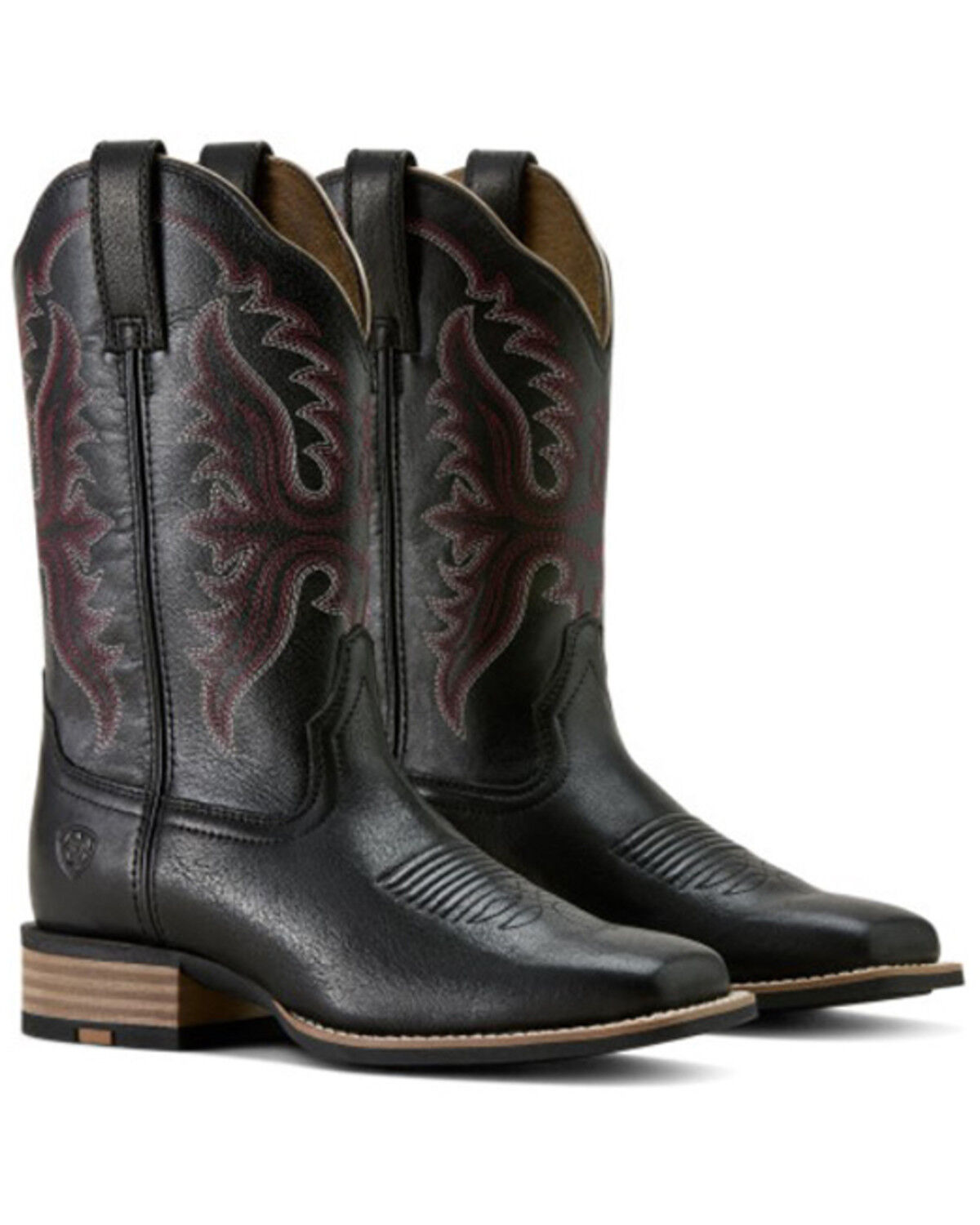 Image #3 - Ariat Women's Olena Performance Western Boots - Broad Square Toe, Black, hi-res