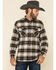 Image #1 - Pendleton Men's Navy Burnside Small Plaid Long Sleeve Western Flannel Shirt , , hi-res