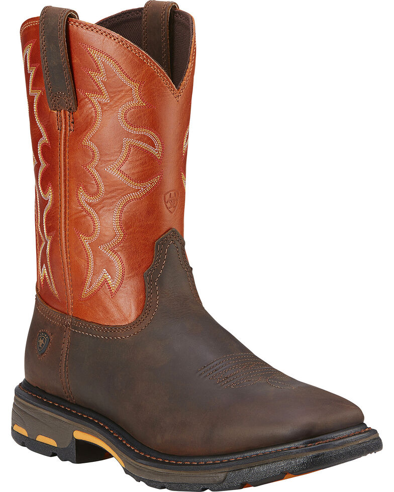 Ariat Men's Workhog Square Toe Work Boots | Boot Barn