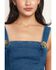 Image #5 - Flying Tomato Women's Sweet Denim Peplum Top, Medium Wash, hi-res