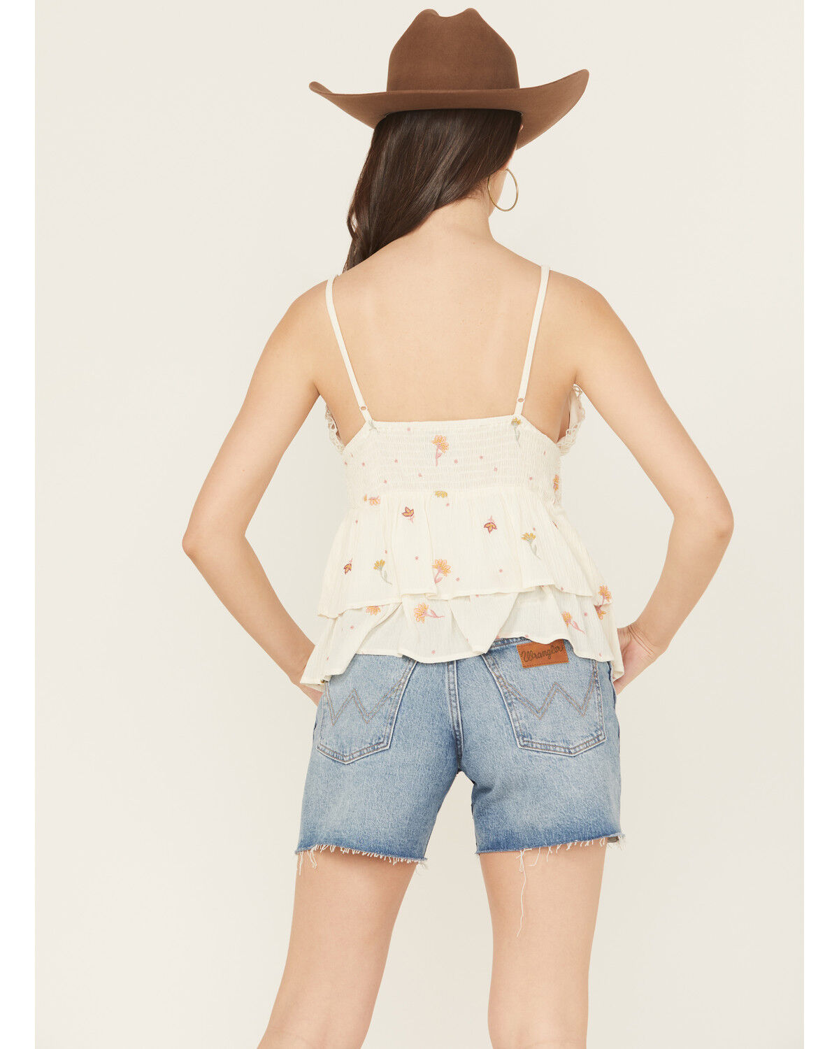 Image #4 - A.T.A.P Women's Crochet Floral Embroidered Sleeveless Tank Top, Ivory, hi-res