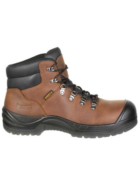 Image #2 - Rocky Men's Worksmart Internal Met Guard Work Boots - Composite Toe, Brown, hi-res