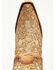 Image #6 - Corral Women's Saddle Glitter Overlay Triad Western Boots - Snip Toe, Brown, hi-res