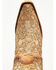 Image #6 - Corral Women's Saddle Glitter Overlay Triad Western Boots - Snip Toe , Brown, hi-res