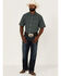 Panhandle Men's Performance Geo Print Short Sleeve Button Down Western Shirt, , hi-res