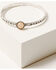 Image #3 - Shyanne Women's 4-piece Silver Turquoise & Peach Moonstone Bangle Bracelet Set, Silver, hi-res
