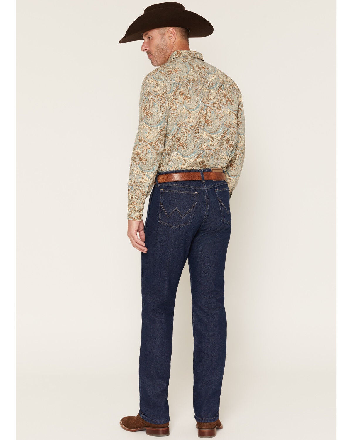 Image #3 - Wrangler Men's Rugged Wear&reg; Relaxed Straight Denim Jeans, Blue, hi-res