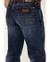 Wrangler Retro Men's Galaxy Dark Wash Stretch Slim Straight Jeans , Blue, hi-res