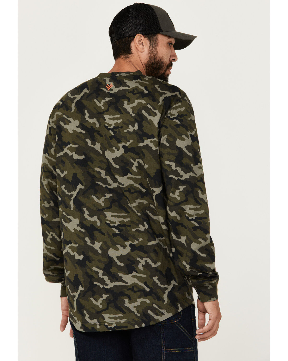 Image #4 - Hawx Men's Camo Print Long Sleeve Logo T-Shirt, Camouflage, hi-res
