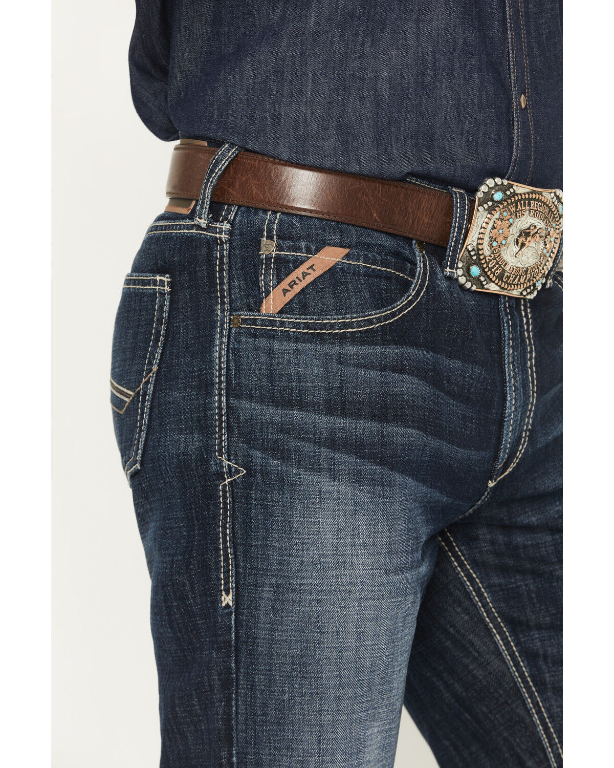 Product Name:  Ariat Men's M2 Declan Dark Wash Relaxed Bootcut Denim Jeans