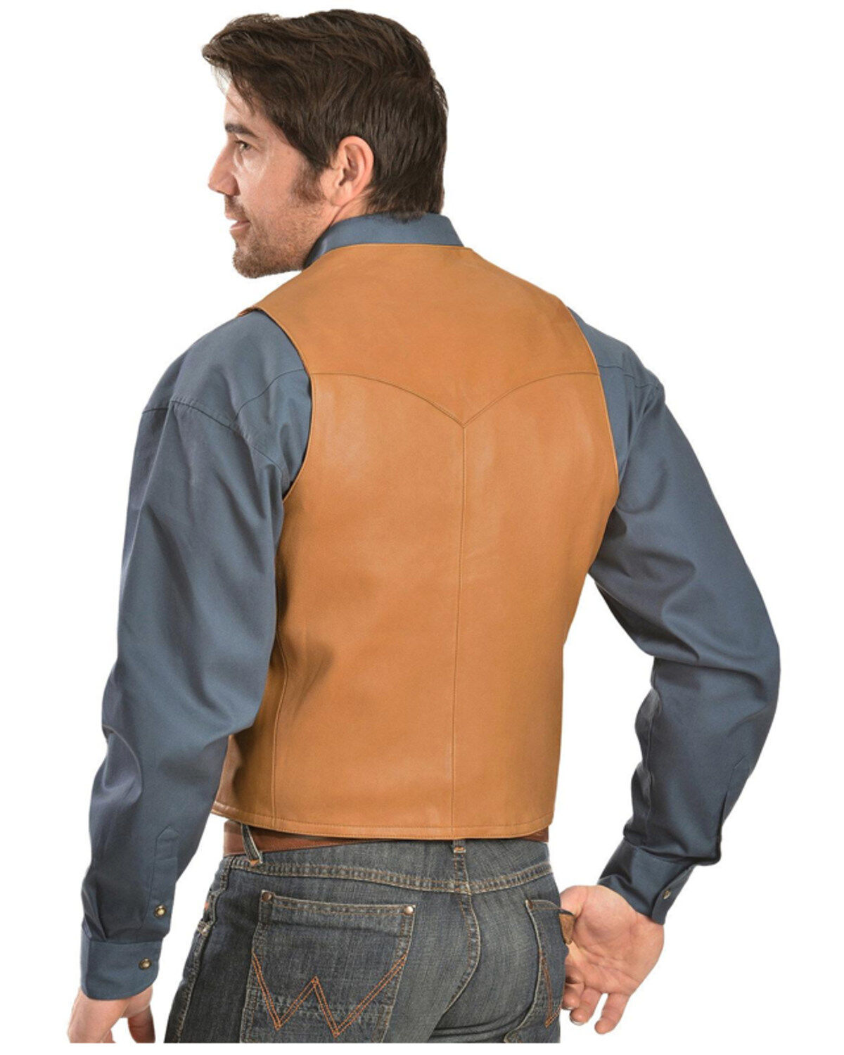 Image #2 - Scully Men's Basic Lambskin Vest, , hi-res