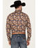 Image #4 - RANK 45® Men's Lockwood Geo Striped Print Long Sleeve Button-Down Stretch Western Shirt, Lt Brown, hi-res