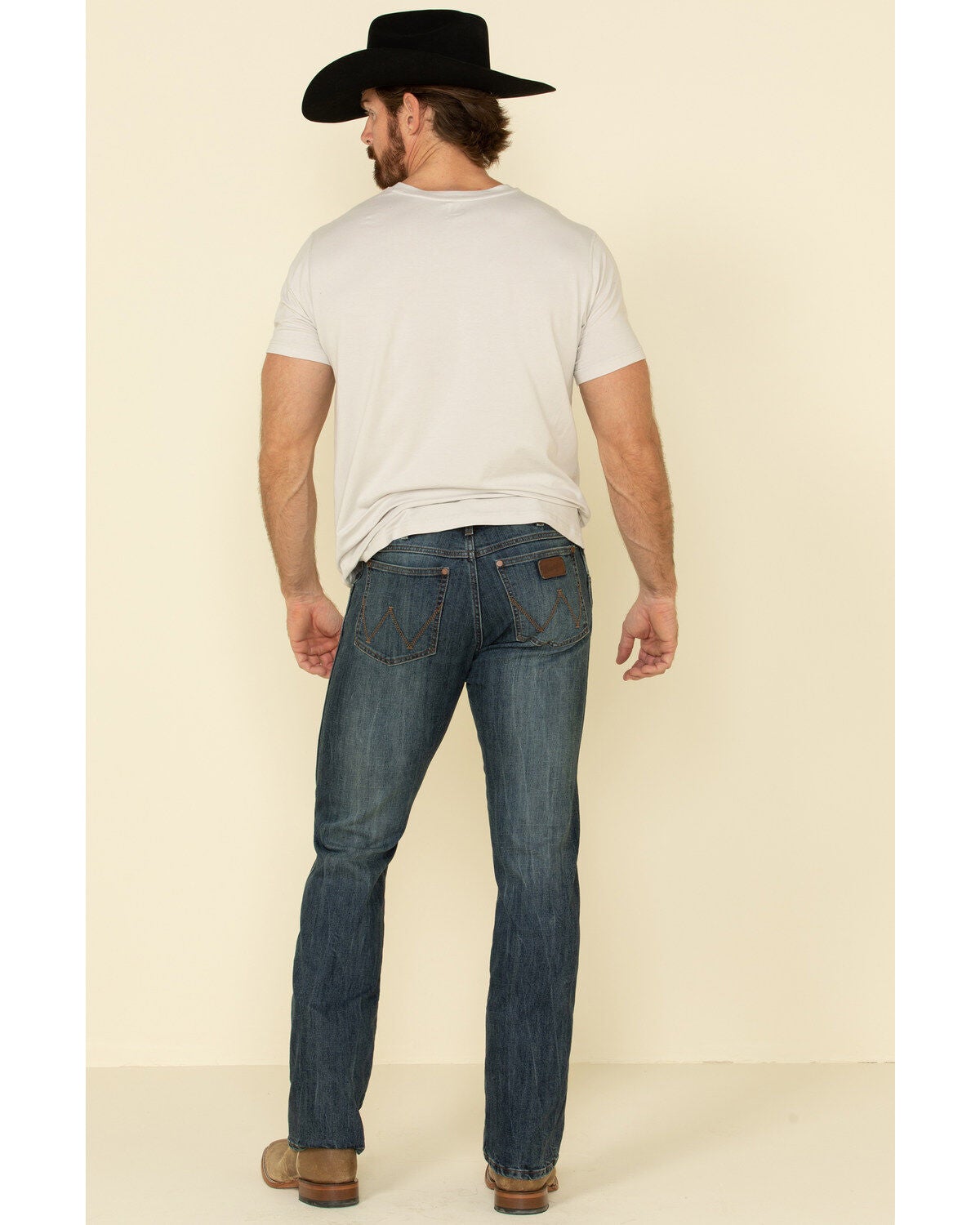 Image #2 - Wrangler Retro Men's Straw Stretch Slim Straight Jeans , , hi-res