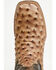 Image #6 - Tanner Mark Men's Ostrich Print Western Boots - Broad Square Toe, Brown, hi-res