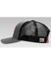 Image #3 - RopeSmart Men's Leather Solo Steerhead Patch Mesh-Back Ball Cap, Grey, hi-res