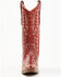 Image #4 - Circle G Women's Studded Western Boots - Snip Toe, Red, hi-res