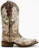 Image #3 - Corral Women's Glow in the Dark Western Boots - Square Toe, Brown, hi-res
