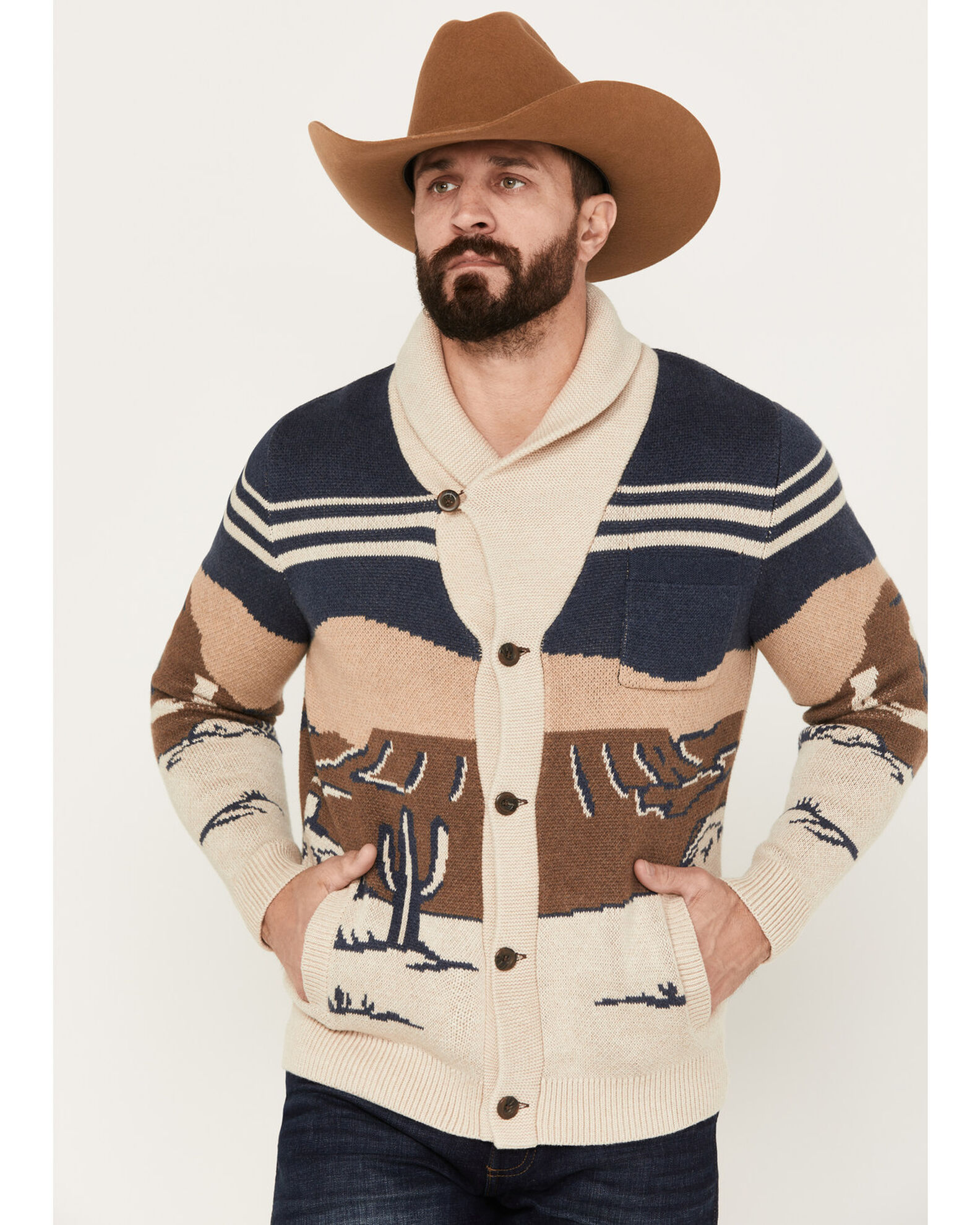 Pendleton mens cardigan best sale
