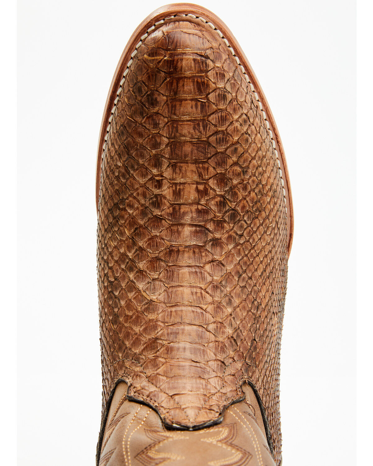 Image #6 - Cody James Men's Exotic Python Western Boots - Round Toe, Brown, hi-res