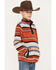 Cinch Boys' Southwestern Serape Stripe Print Fleece Pullover, Multi, hi-res