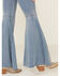 Free People Women's Light Wash High Rise Just Float On Flare Jeans, Blue, hi-res