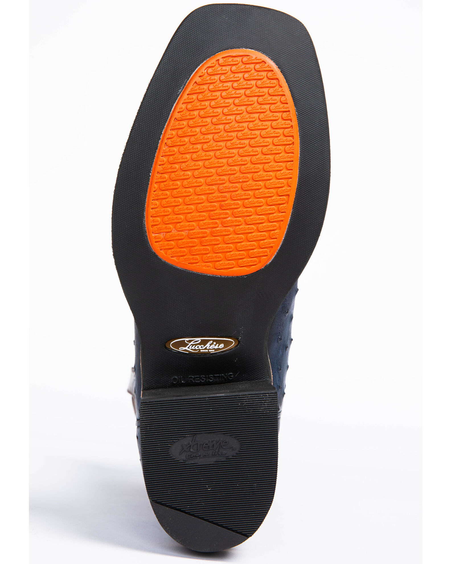 Lucchese Men's Cliff Exotic Ostrich Western Boots - Wide Square Toe,