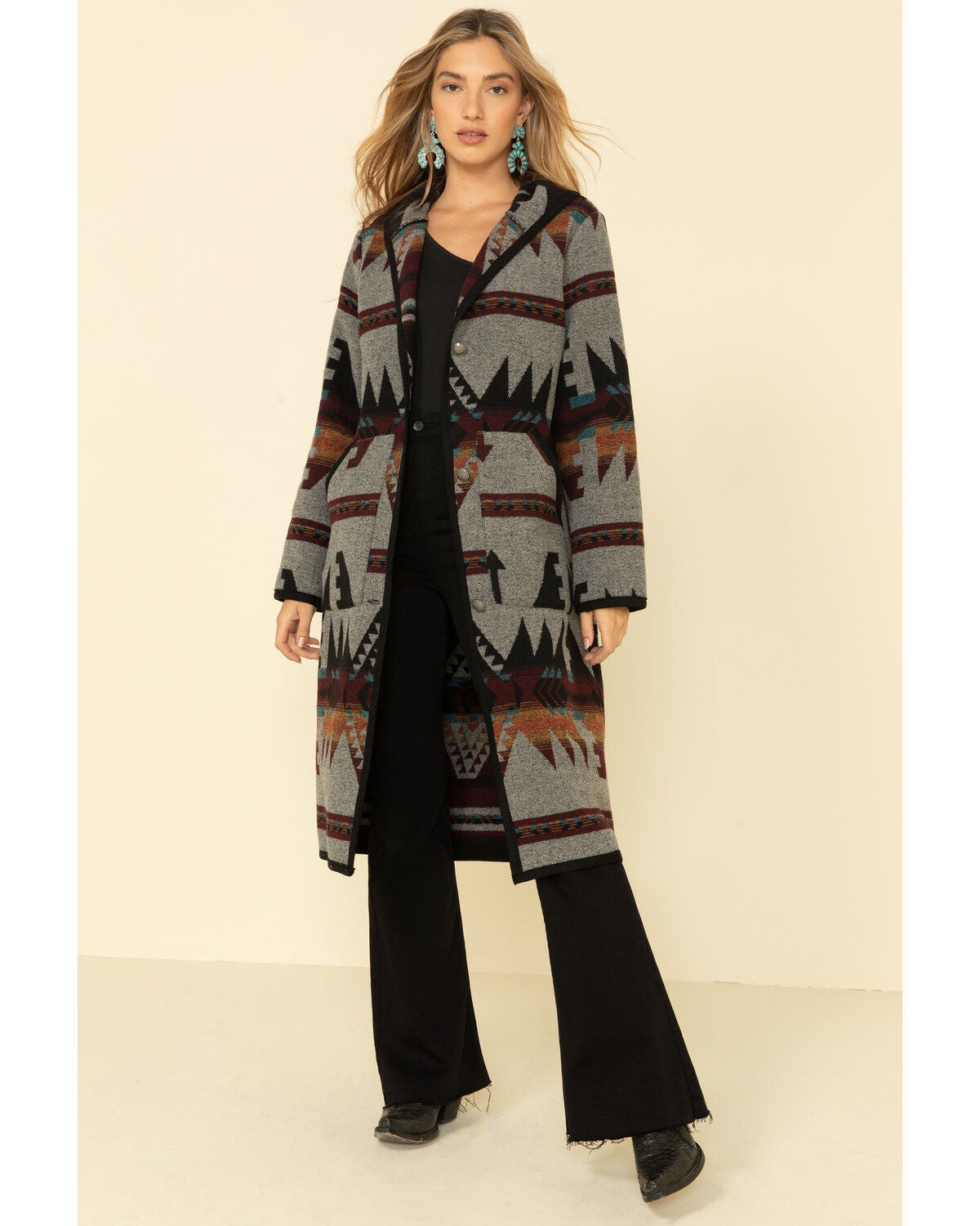 duster coat with hood