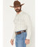 Image #2 - Blue Ranchwear Men's Sundays Best Striped Long Sleeve Snap Western Shirt, White, hi-res