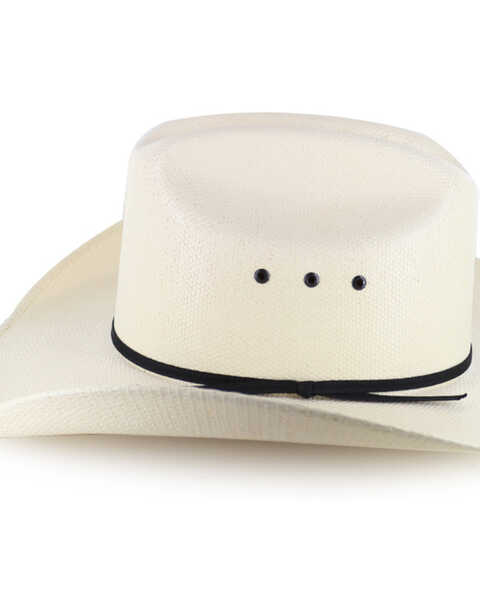 Image #4 - Cody James® Men's Black Tie Straw Hat, Natural, hi-res