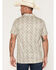 Image #4 - Cowboy Hardware Men's Hombre Skull Print Short Sleeve Snap Stretch Polo Shirt, Tan, hi-res