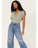 Image #2 - Free People Women's Aria Ruched Corset Crop Top, Olive, hi-res